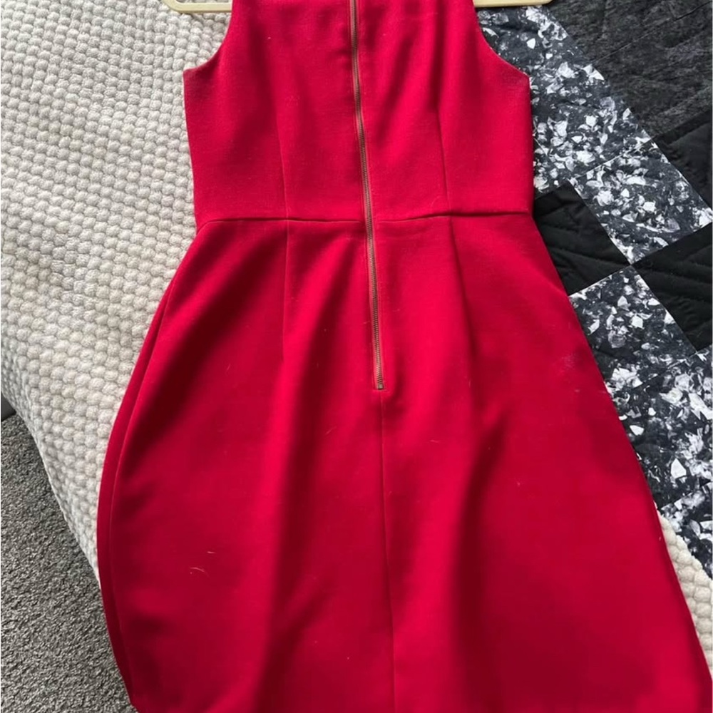 LOFT RED DRESS SIZE 0 - Picture 2 of 2